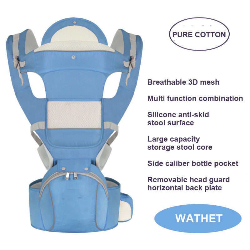 Bébé en pur coton, ceinture multifonctionnelle de maintien pour le dos et tabouret de taille.