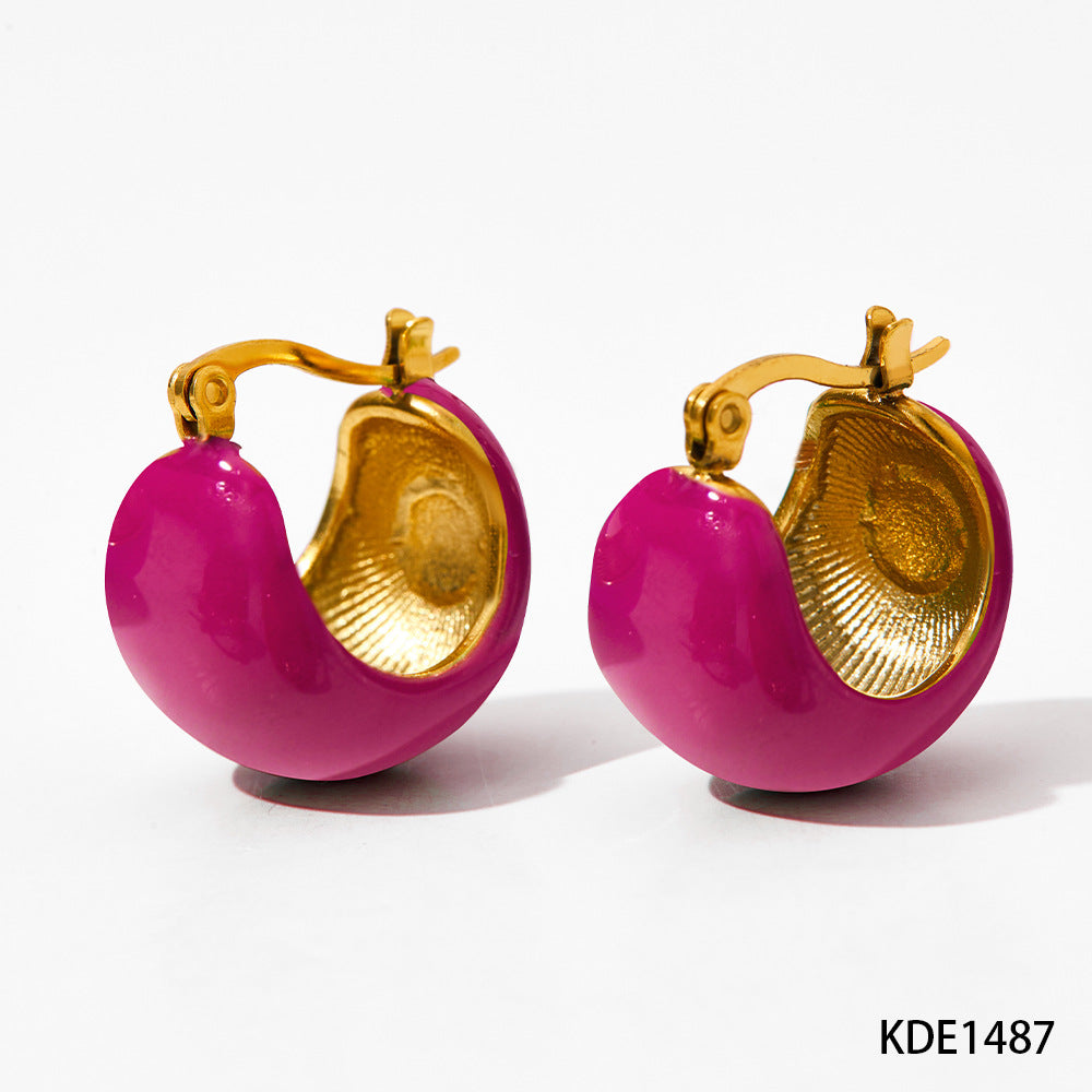 Retro Personalized French Style Design Earrings