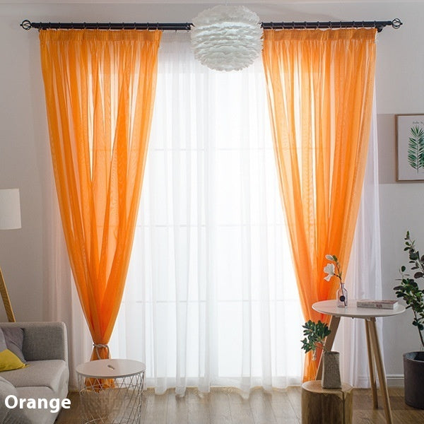 Wide Terylene Curtain Window Screen Fabric Solid Color
