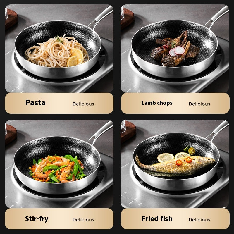 316 Stainless Steel Honeycomb Non-stick Pan