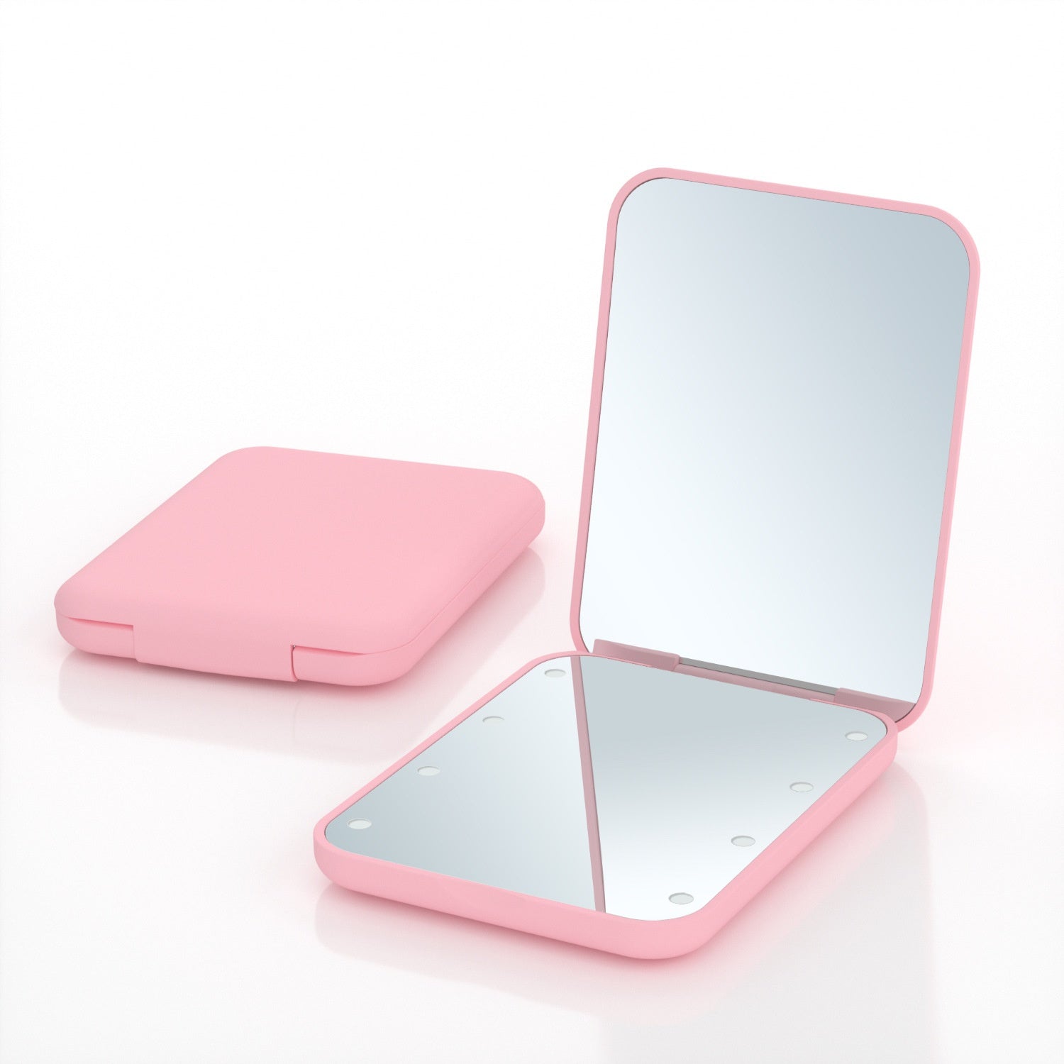 Portable Handheld Folding LED Light Makeup Mirror