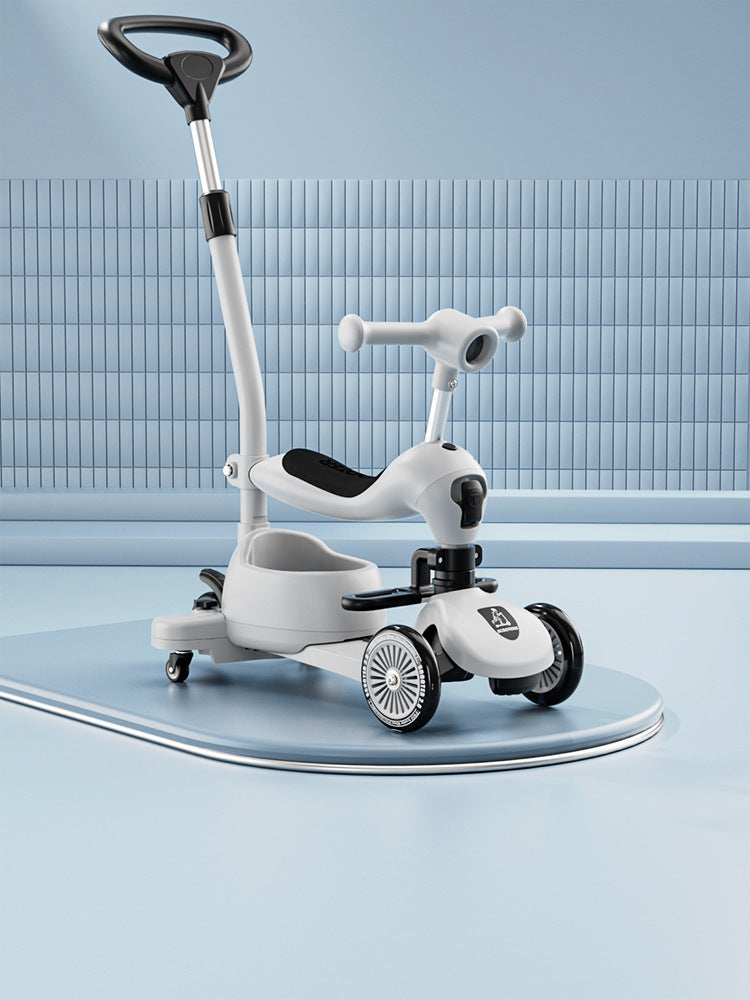 Trottinette bébé avec siège - Pousse ou glisse