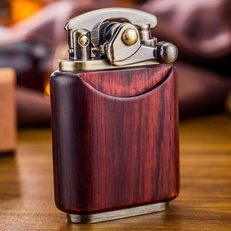 Swing Arm Semi-automatic Wood Shell Kerosene Lighter