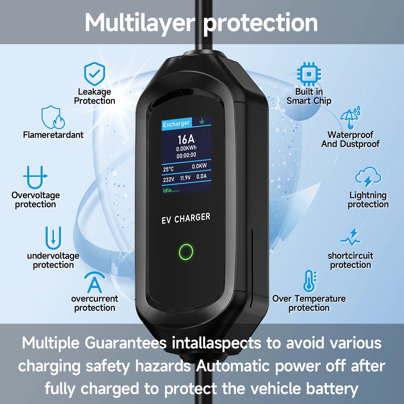 16A Single-phase American Standard New Energy Car Charger