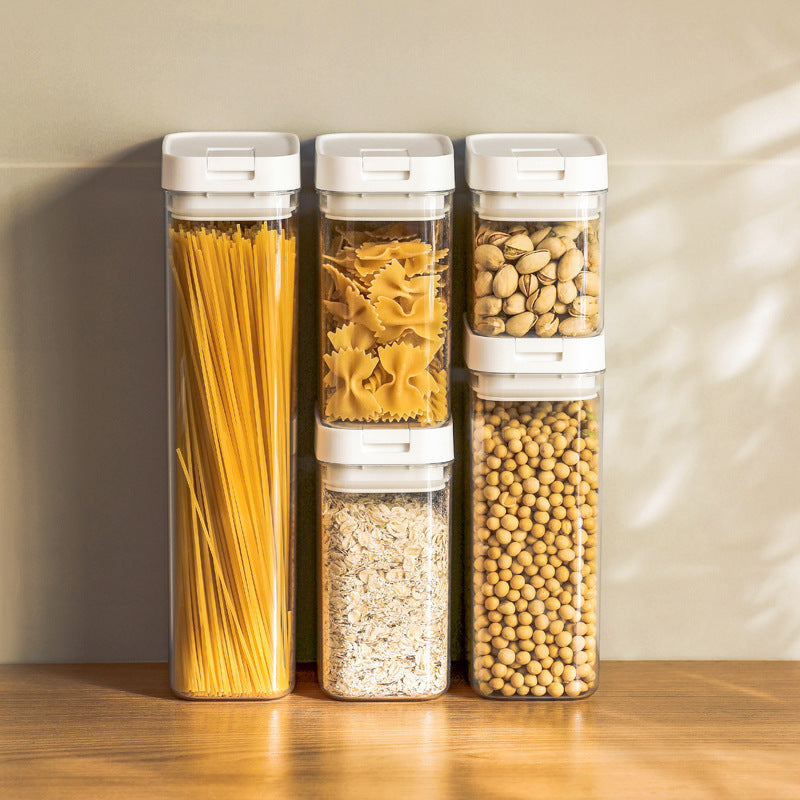 Bocaux de conservation en plastique hermétiques et étanches pour snacks et produits secs
