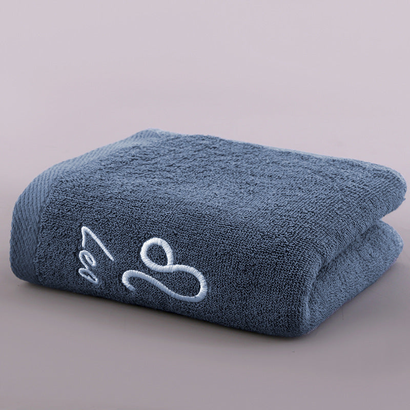 Constellation Bath Towel Plus-sized Thick Absorbent Embroidery Face Washing