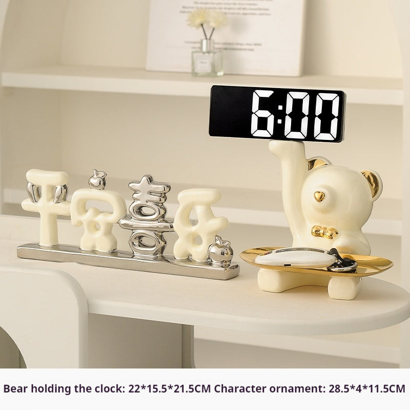 Living Room Tray Cream Style Home Hallway Entrance Key Storage Decoration