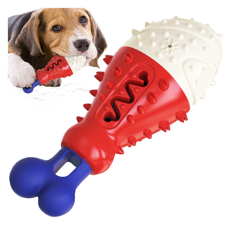 Jouet à mâcher pour chien en forme de patte de dinde, brosse à dents, nettoyage des molaires