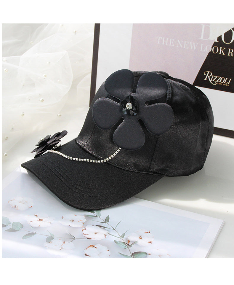 Fashion Thin Flower Duck Tongue Hat