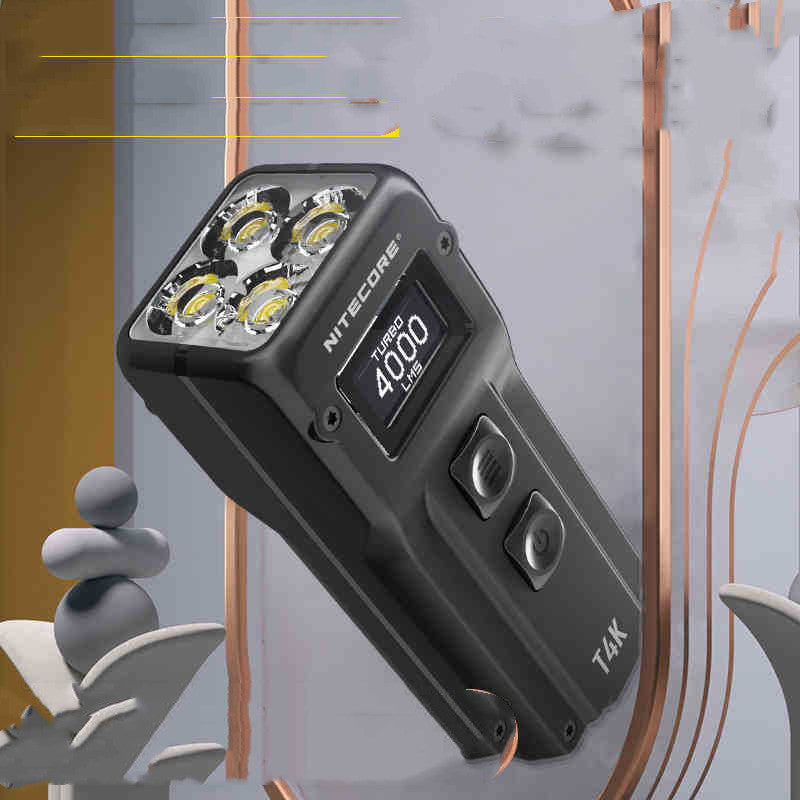 Lumen Super Bright Flashlight Rechargeable Keychain Light