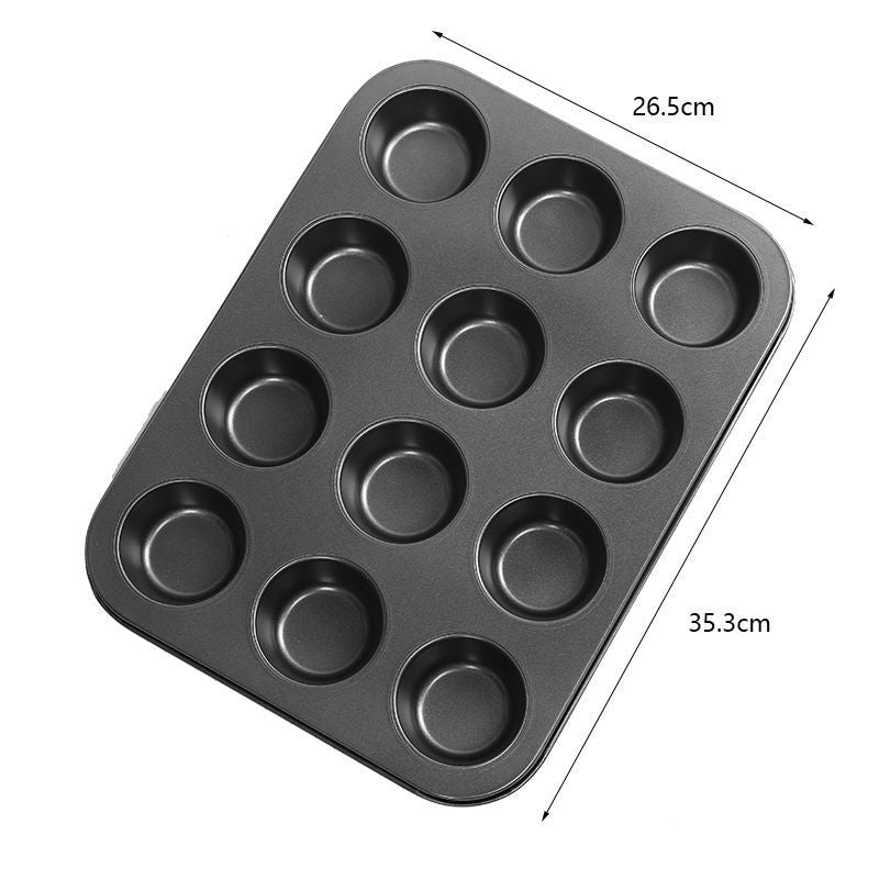 Juego de 12 moldes para pasteles para horno y repostería casera