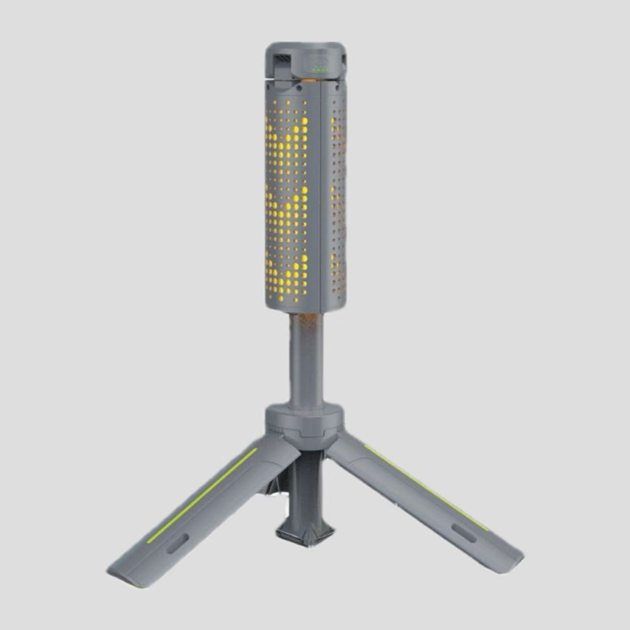 Lanterne de camping multifonctionnelle rechargeable à trois feuilles avec support