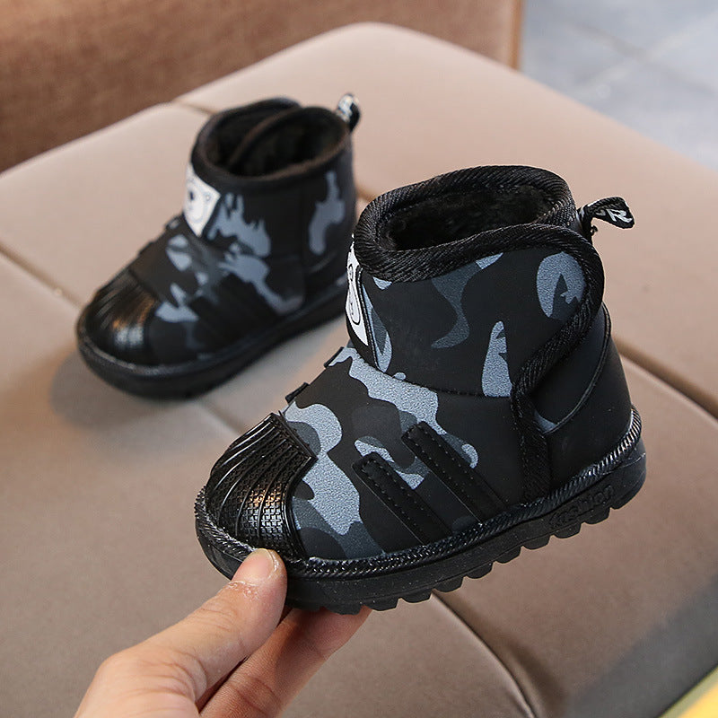 Baby soft bottom toddler snow boots