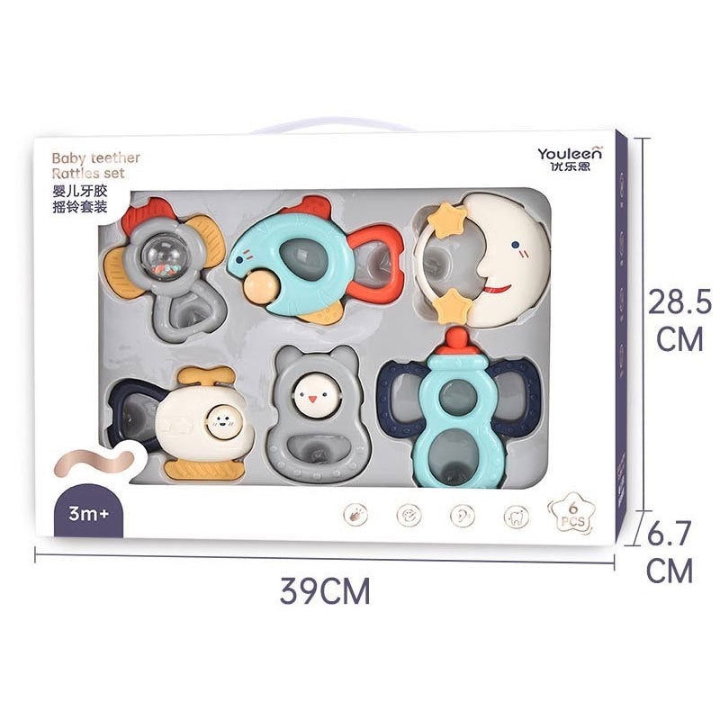 Baby Early Education Grasping Training Teether Chewable Toy