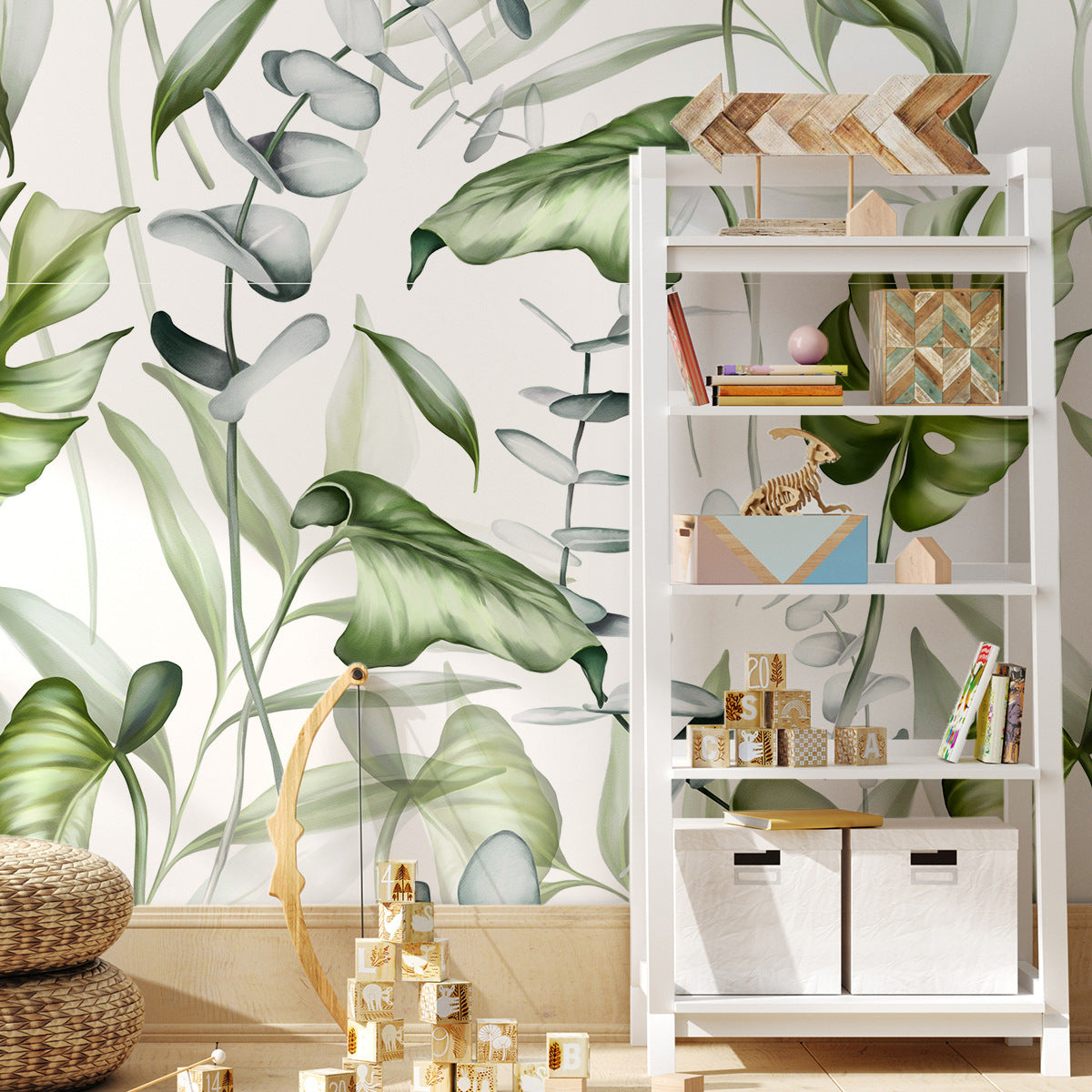 Plant Flower Pattern Pvc Wallpaper Self-adhesive Wallpaper