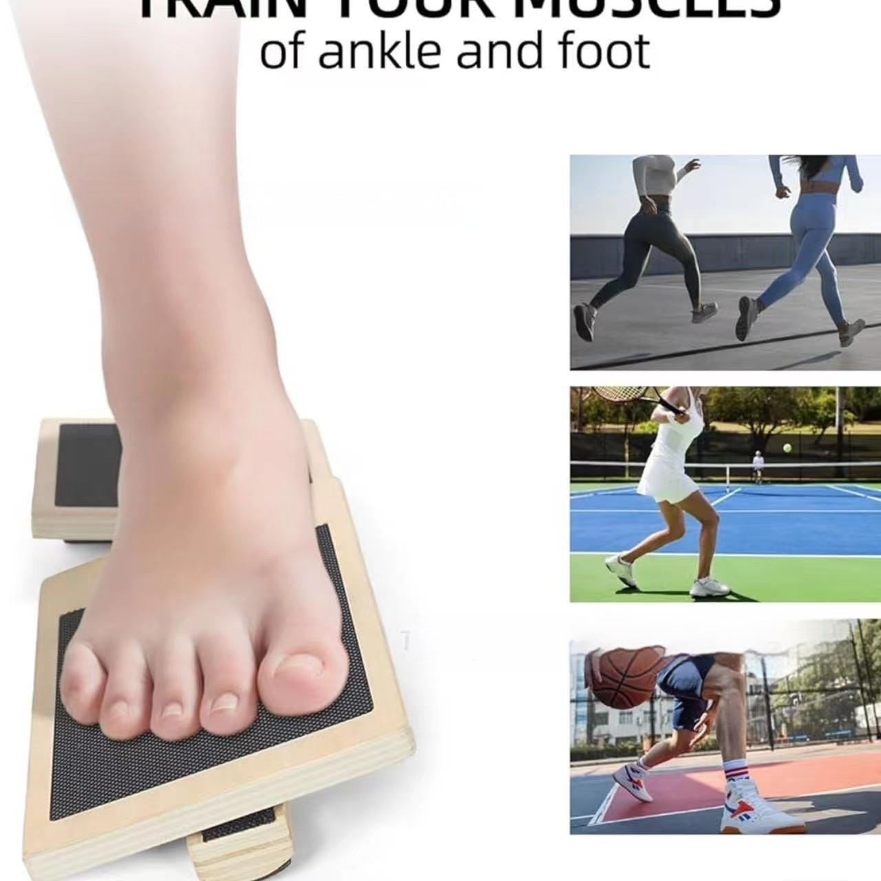 Tendeur de pied en bois pour barre d'entraînement de yoga
