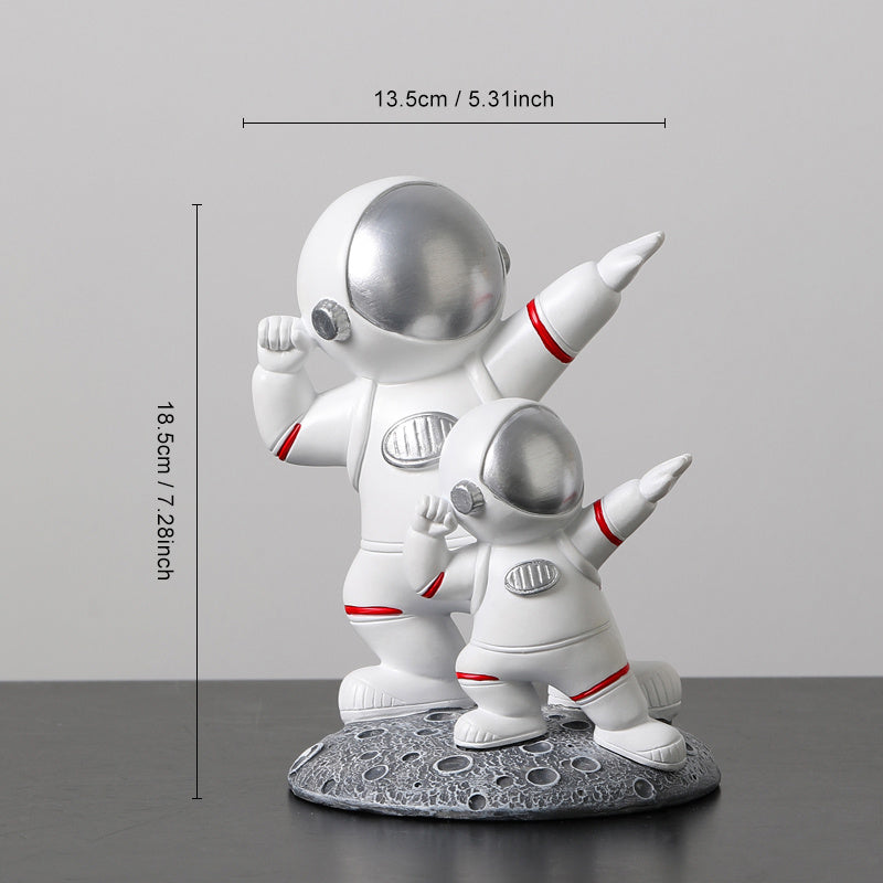 Parent-child Astronaut Living Room Porch TV Cabinet Desktop Baubles Children's Room Decorations Gift