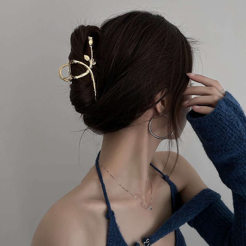Women's Summer Back Head Rose Alloy Hairpin