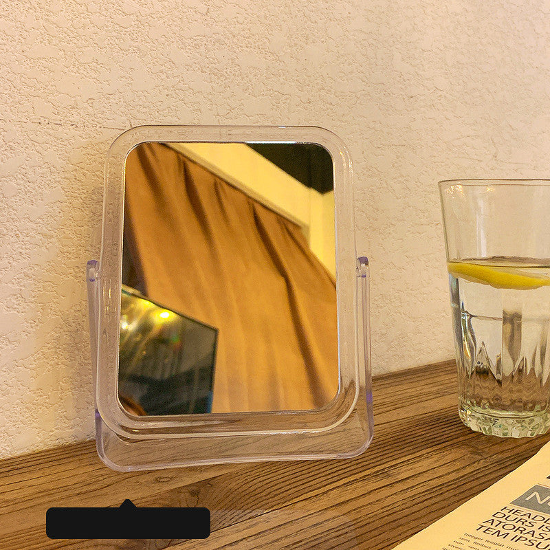 Transparent Reversible Simple Fashion Makeup Mirror