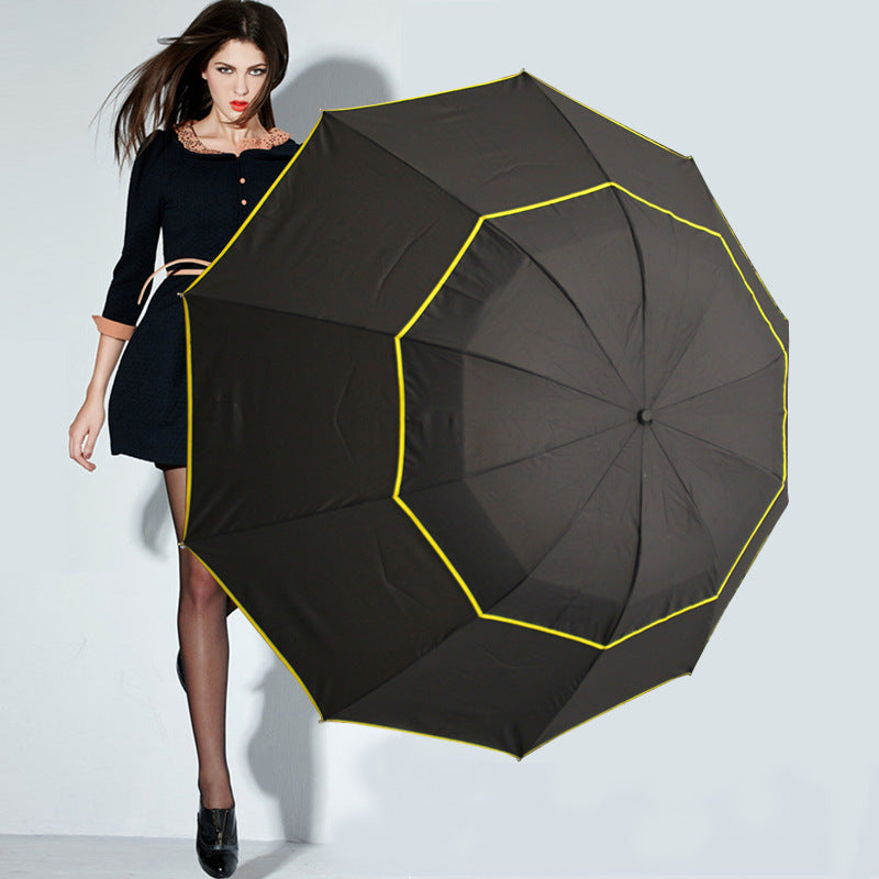 Parapluie doublement pliant surdimensionné