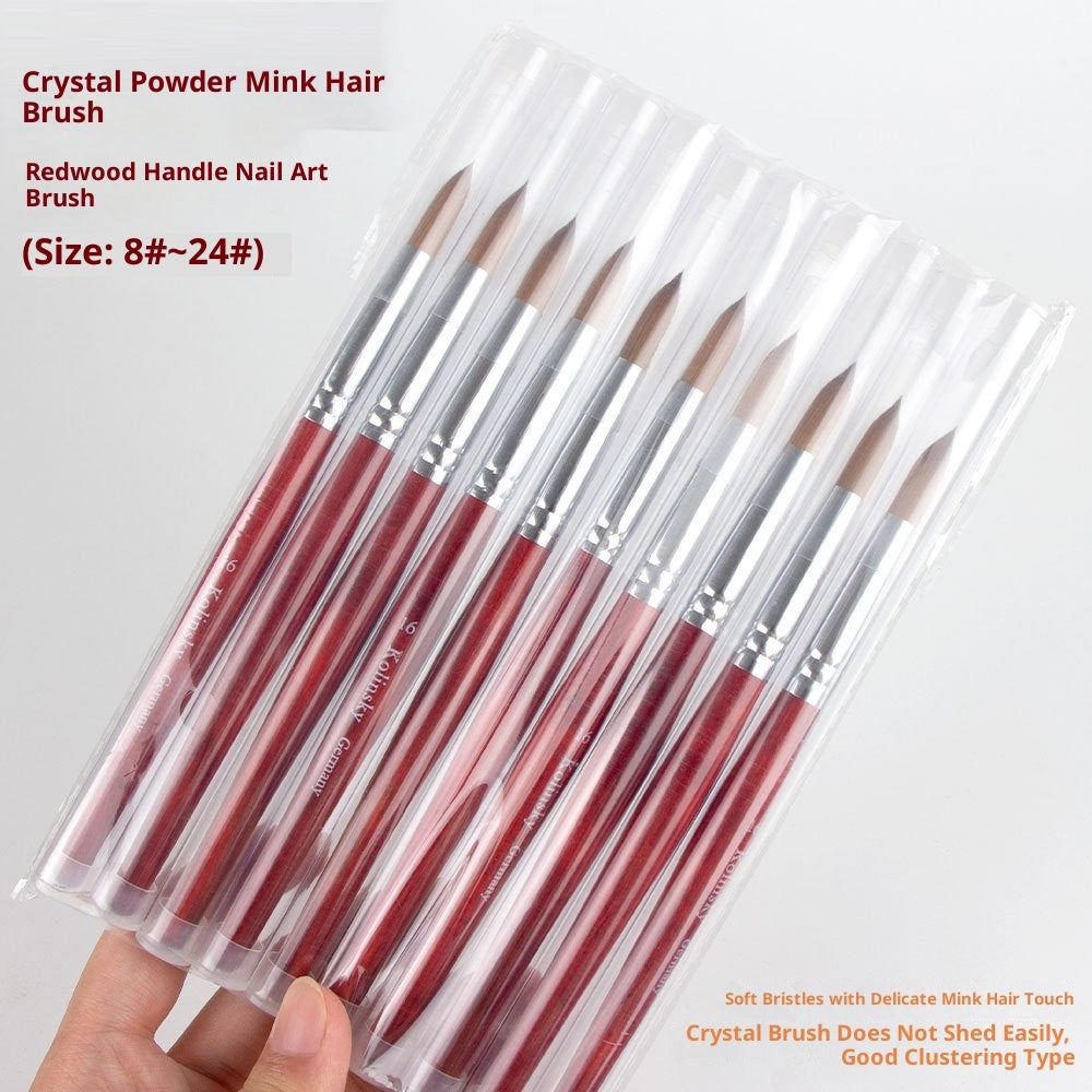 Watercolor Crystal Siberian Mink Crystal Pen