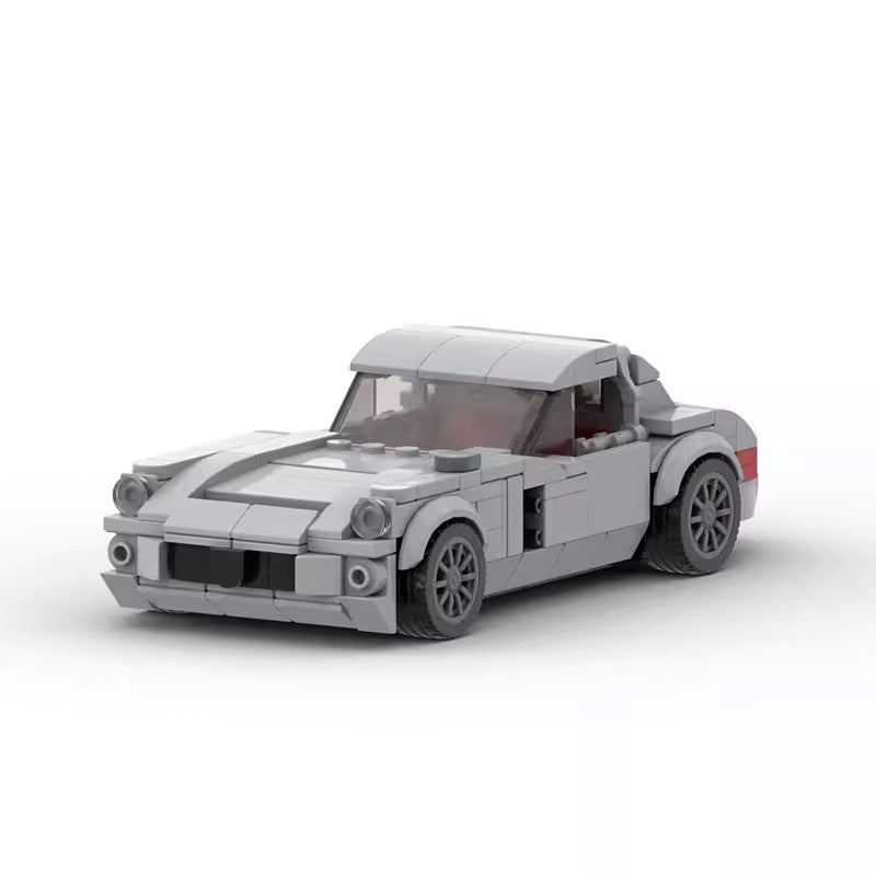 Running Car Building Block Small Particle MOC Puzzle Technology DIY Toy