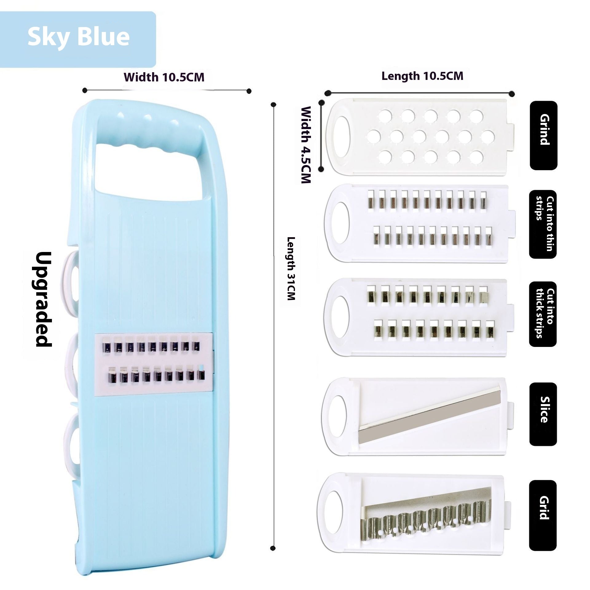 Kitchen Grater Household Slicer Multi-functional Hand Guard