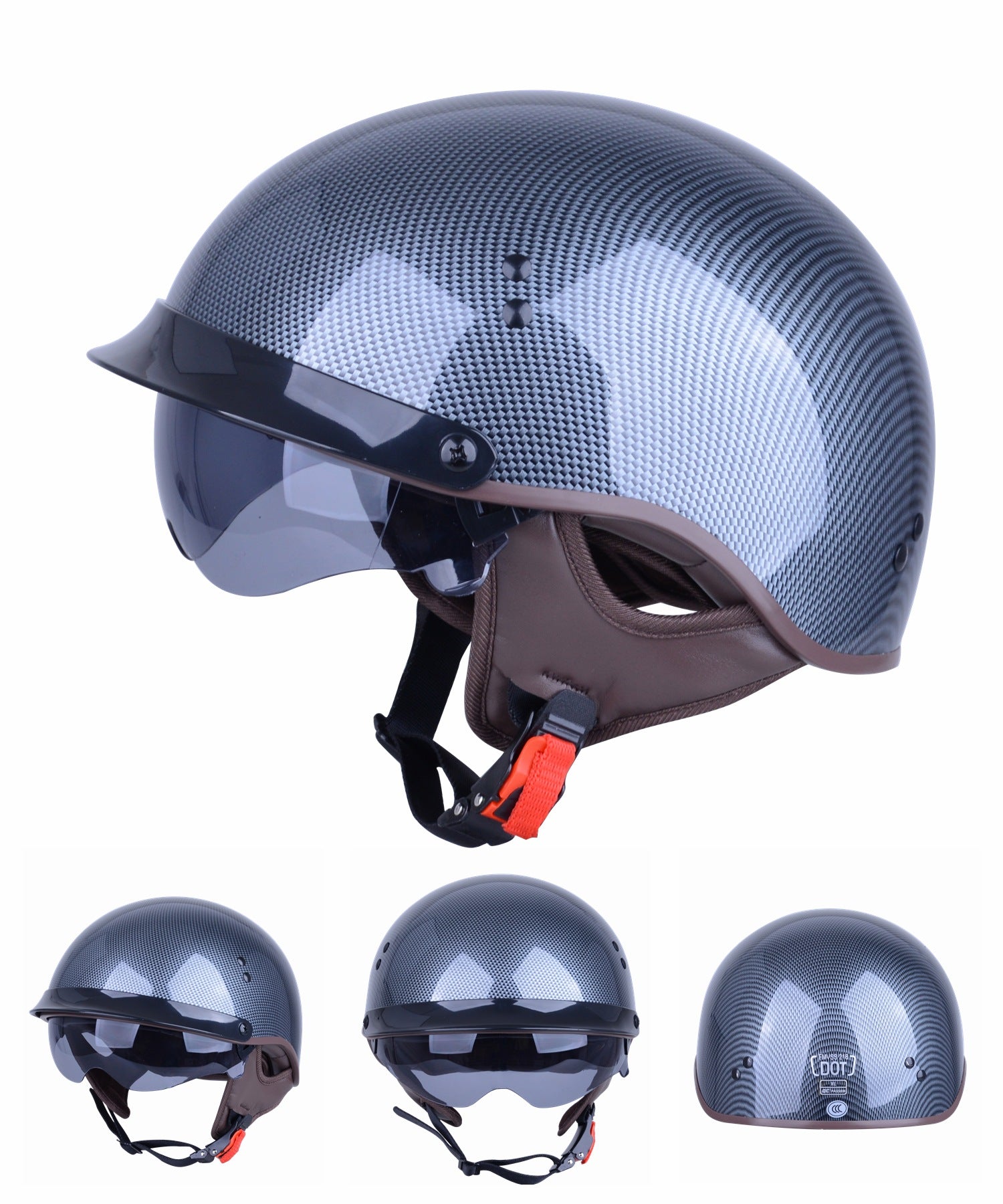 Retro Motorcycle Four-season Men's Harley Riding Helmet