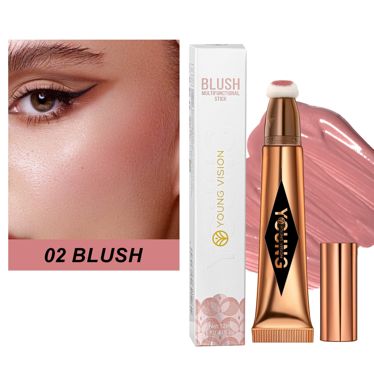Blush-highlighter réparateur coussin d'air