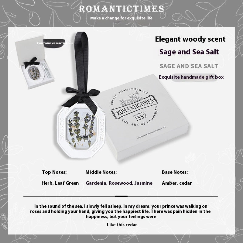 Fashion Personalized Car Aromatherapy Sheet Pendant