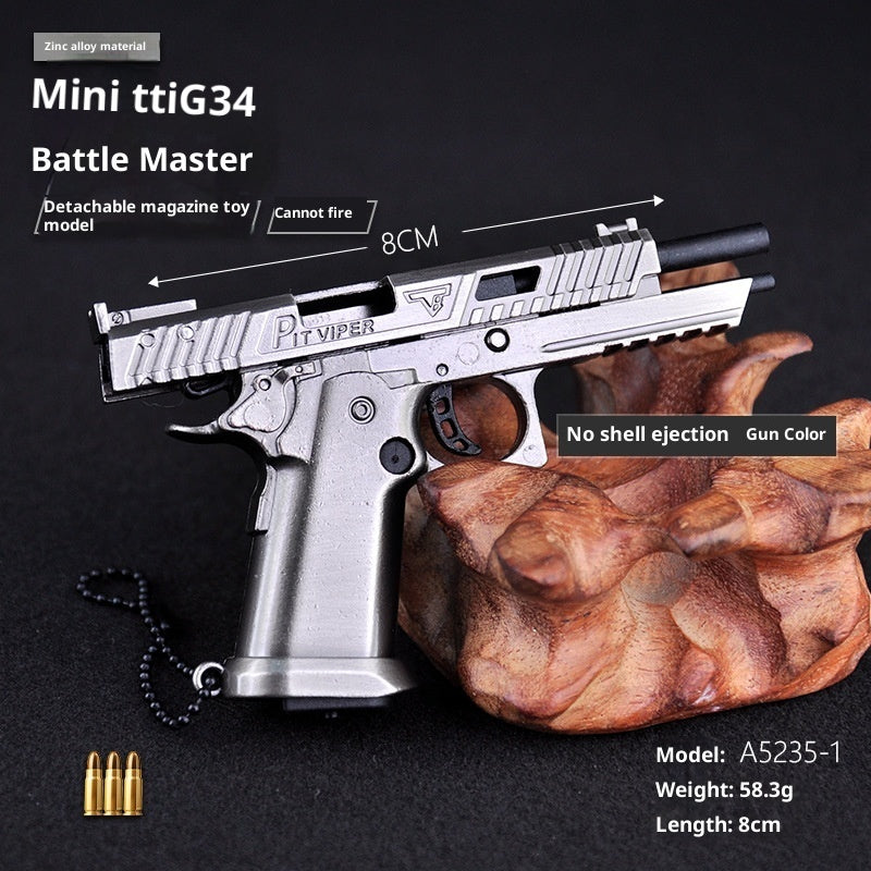 Mini Pendant Pistol Detachable Model Keychain Decoration