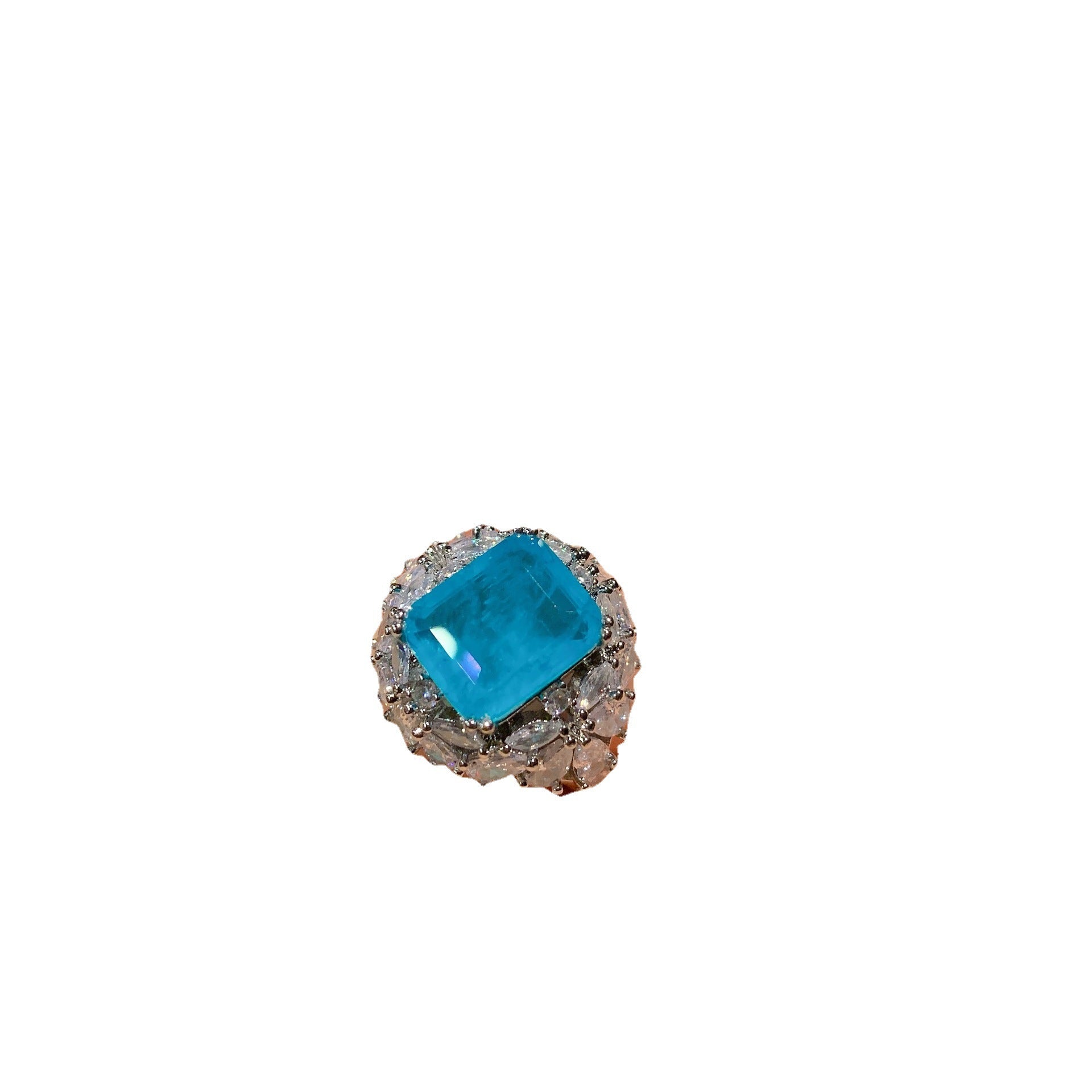 Parure de bijoux Créatifs Faits de Diamants Bague Collier Boucles d'Oreilles