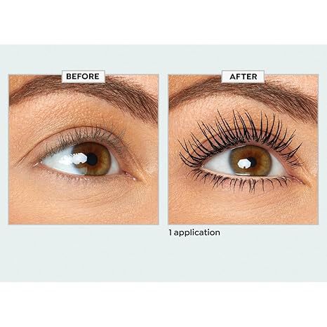 Mascara recourbant longue tenue, naturel et anti-bavures