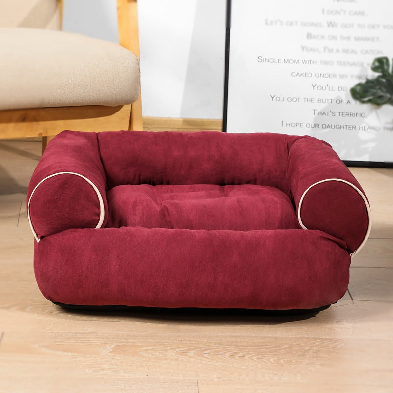 Canapé-lit pour chien, sac de couchage, chenil, chaton, maison pour animaux de compagnie, lits chauds d'hiver, coussin