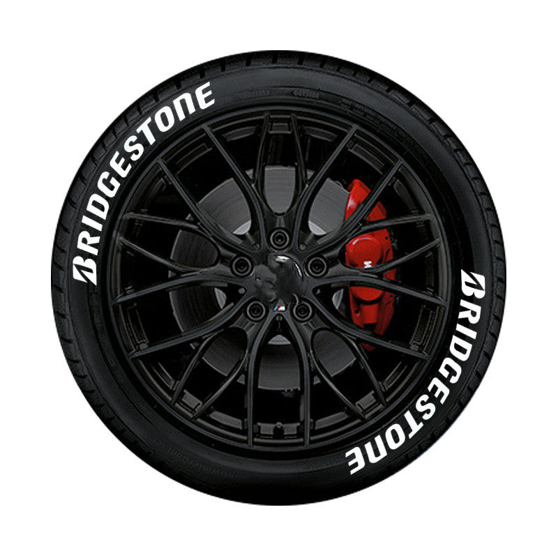 Pneu de voiture Modification 3D Stéréo Lettres Anglaises