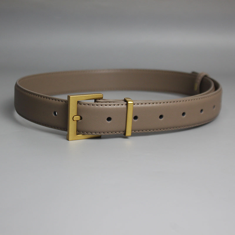 Ceinture en cuir polyvalente pour femme, idéale avec un jean