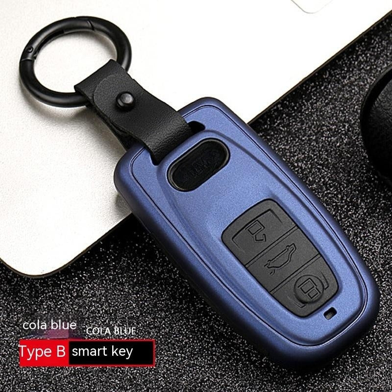 Automotive Carbon Fiber Silicone Key Cover Case Buckle
