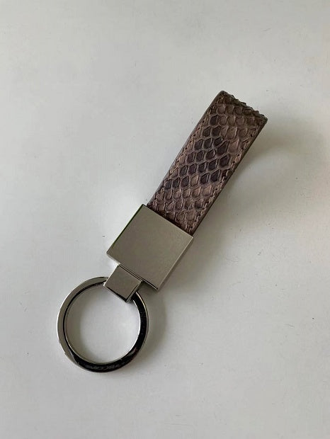 Porte-clés portable en cuir serpent pour voiture