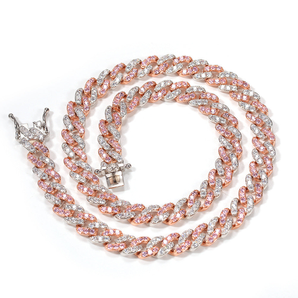 9mm Micropaved Zircon Cuban Chain Personality