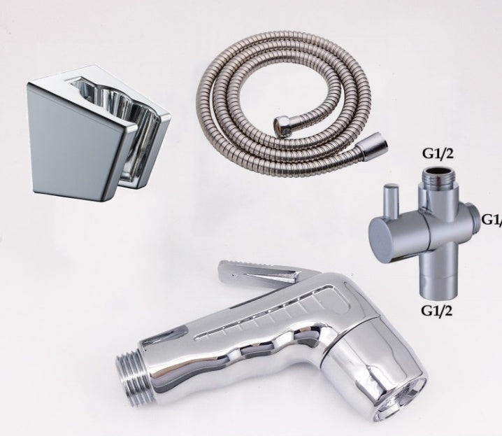 Ensemble de bidet en plastique ABS avec pistolet pulvérisateur pour toilettes