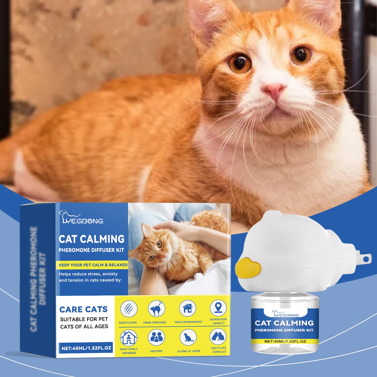 Pet Cat Irritability Care Solution