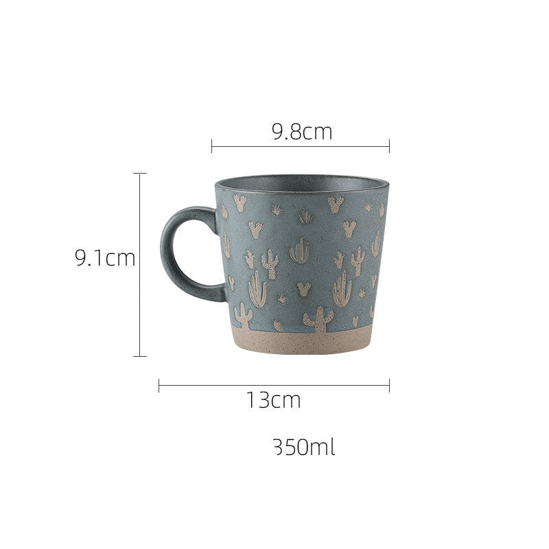 Tasse à café en grès pour couple