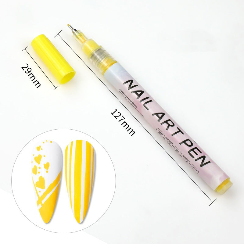 Stylo Peinture Pigment Acrylique pour Ongles Câble de Modélisation DIY