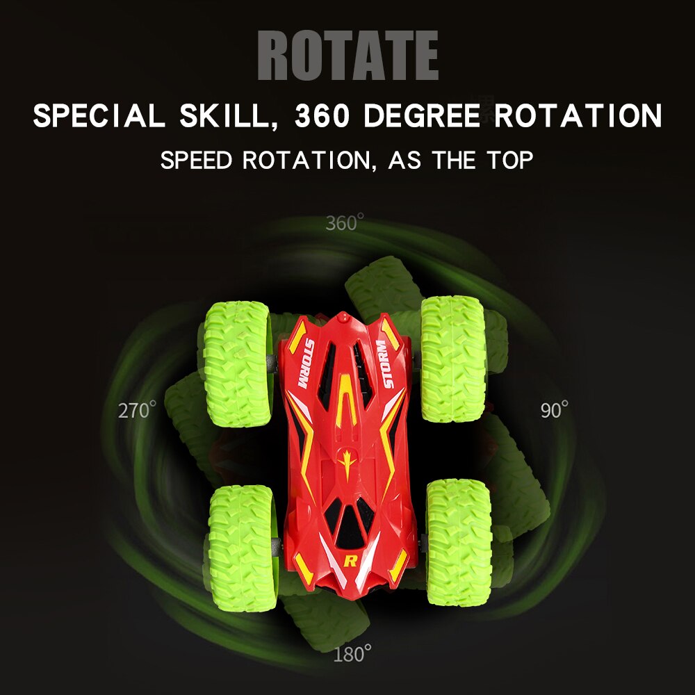 Double Sided 3D Flip Remote Control Car 2.4G 4CH Stunt RC Car Robot RC Car Toy Drift-Buggy Crawler Machine Radio Controlled Car