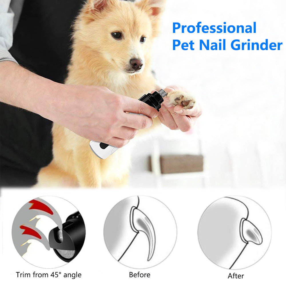 Coupe-ongles électriques pour chiens, meuleuses, rechargeables USB, outils de toilettage silencieux pour chats et animaux de compagnie