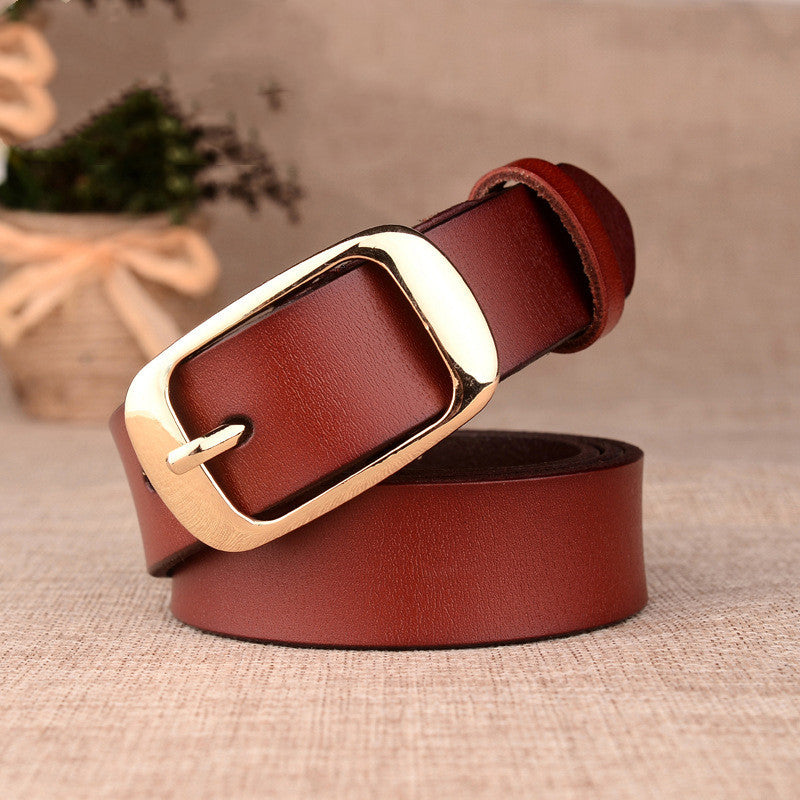 Ceinture en cuir pour femmes