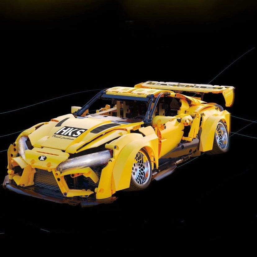 Technology Sports Car Model Small Particle Assembly Block Toy