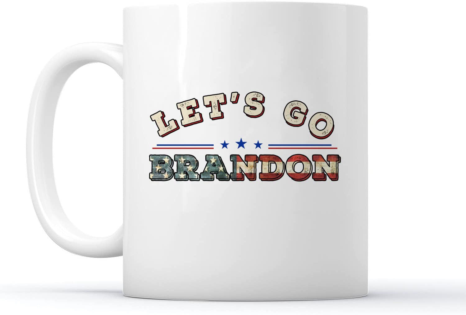 Let's Go Brandon Tasse à café en céramique Tasse à thé et à eau Anglais