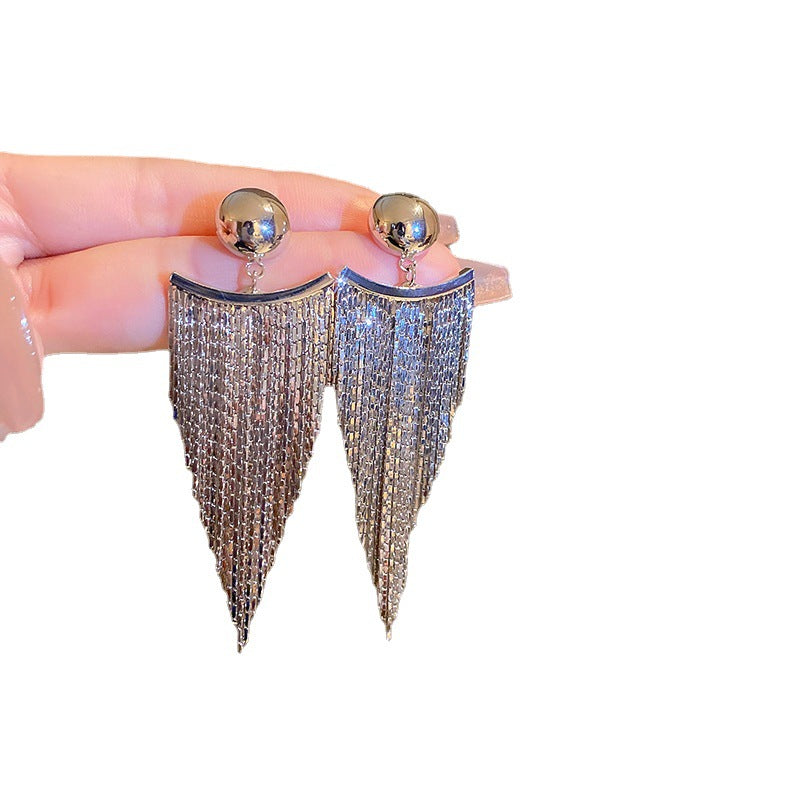 Small Niche Design, Long Exaggerated Earrings For Women