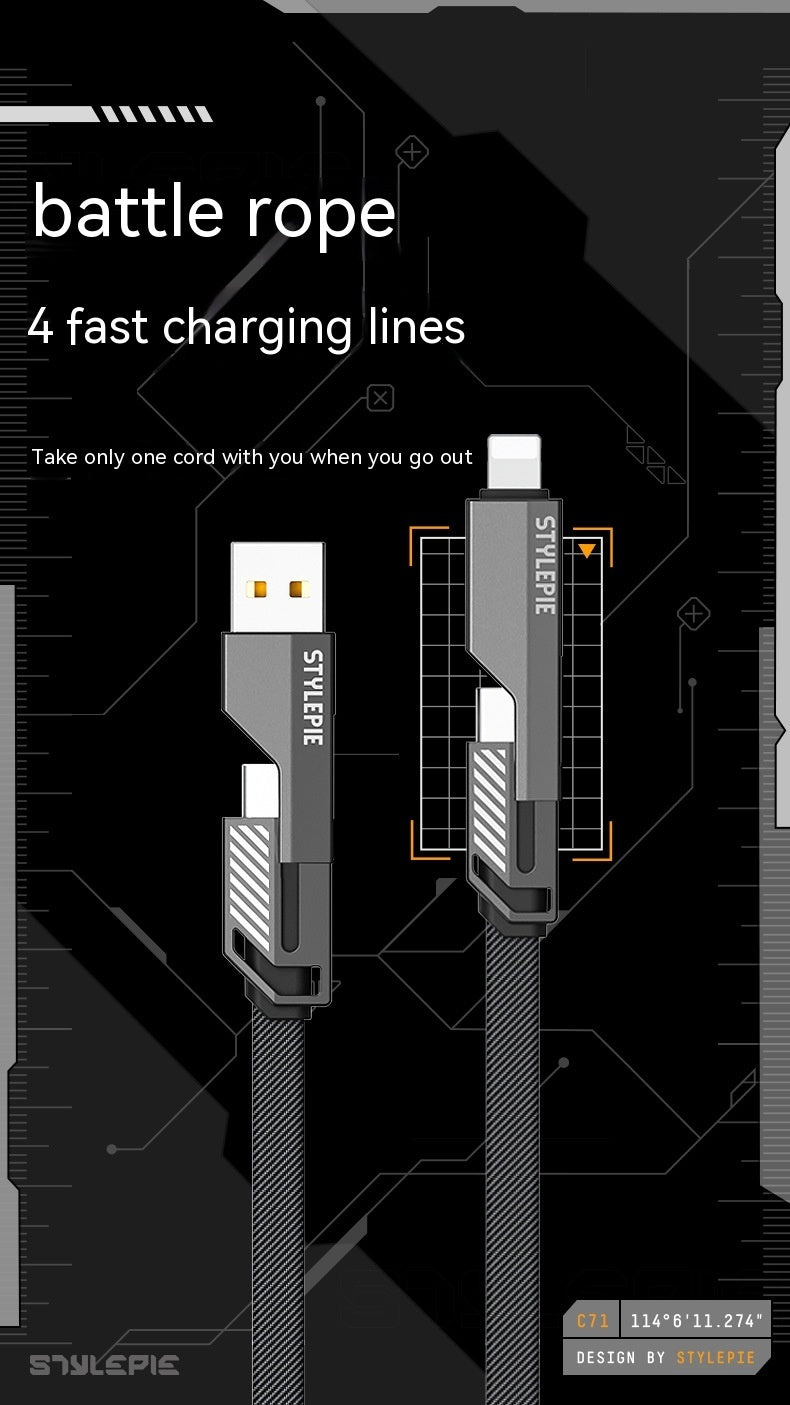 Four-in-one Fast Charge Data Cable